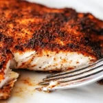 Close-up of Blackened Mahi Mahi with a Crispy Crust