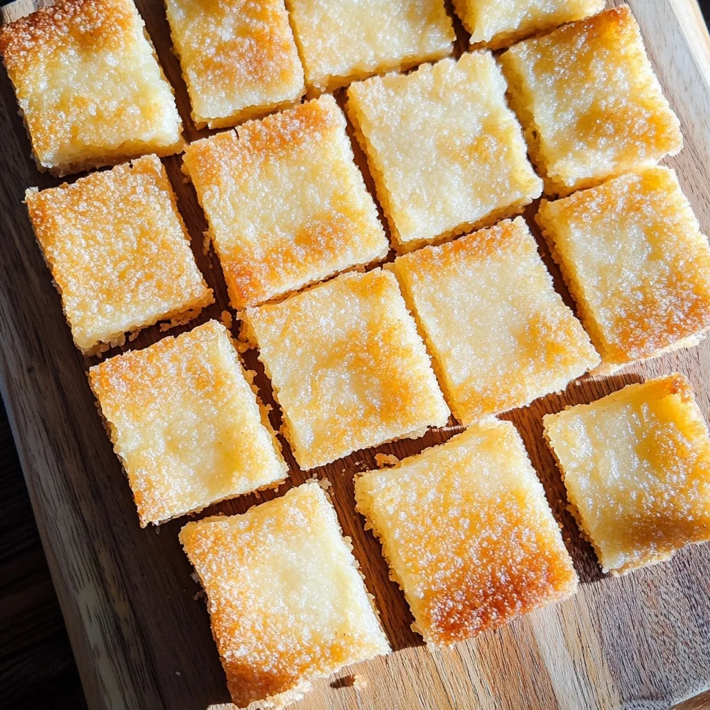 Butter Mochi Hawaii – A Chewy Island Classic You’ll Love Butter Mochi Hawaii overhead view of butter mochi hawaii squares with golden crust