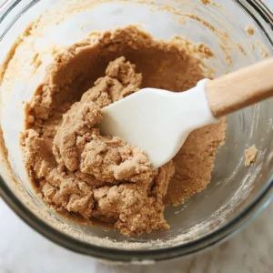 Chickpea Flour Cookies – Healthy, Chewy, Gluten-Free Delight Chickpea Flour Cookies Thick chickpea flour cookie dough in glass bowl with spatula